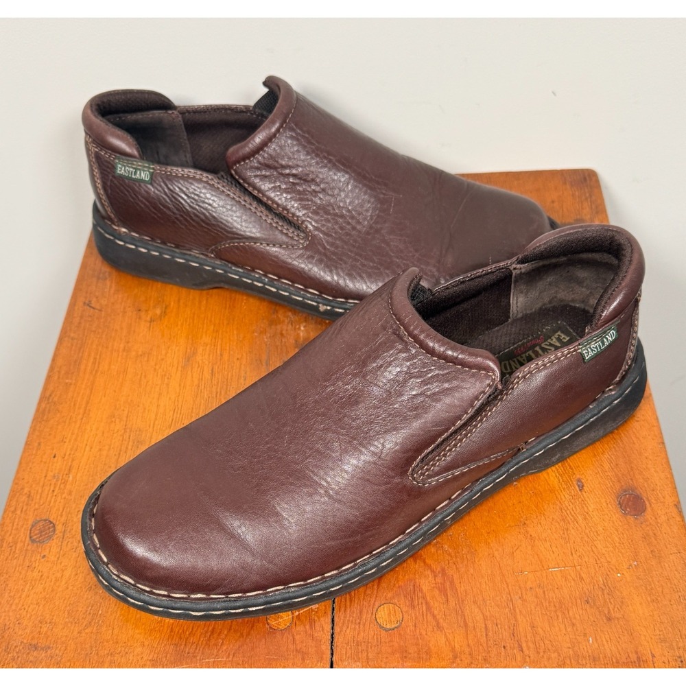 Eastland Leather Men's 11D Slip-on Brown Cushioned Style # 7475